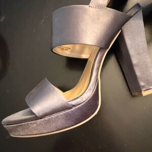 Report Women's Satin Platform Heels - Gray
